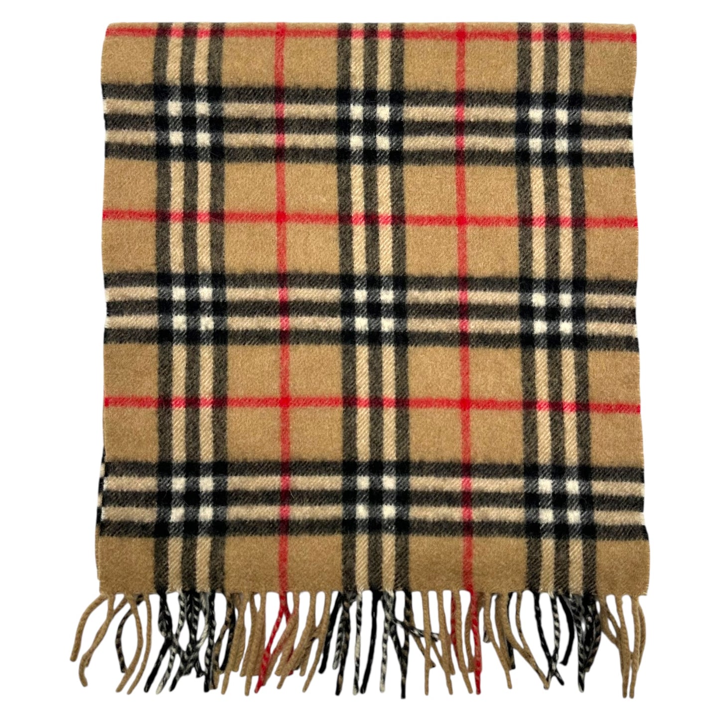 Burberry Classic Nova Check Plaid Cashmere Scarf
