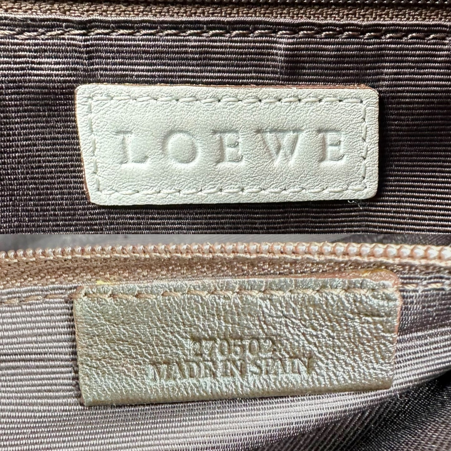 Loewe Studded Anagram White Leather Shoulder Bag - Outfit Repeater