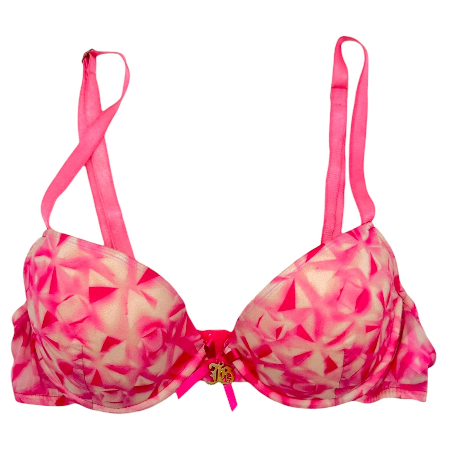 John Galliano Pink Lingerie Bra And Thong Set XS