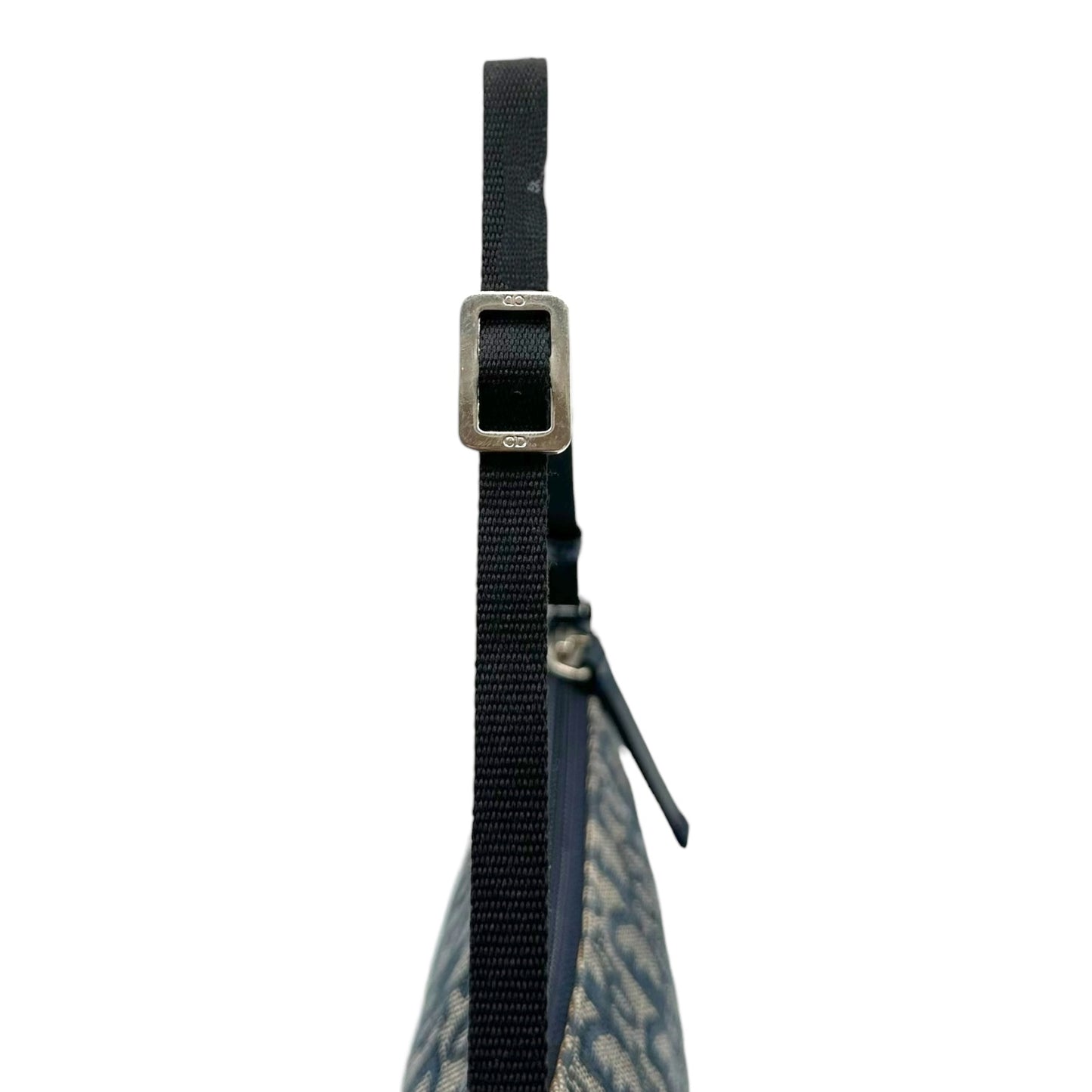 Christian Dior Navy Blue Monogram Trotter Shoulder Pochette Bag