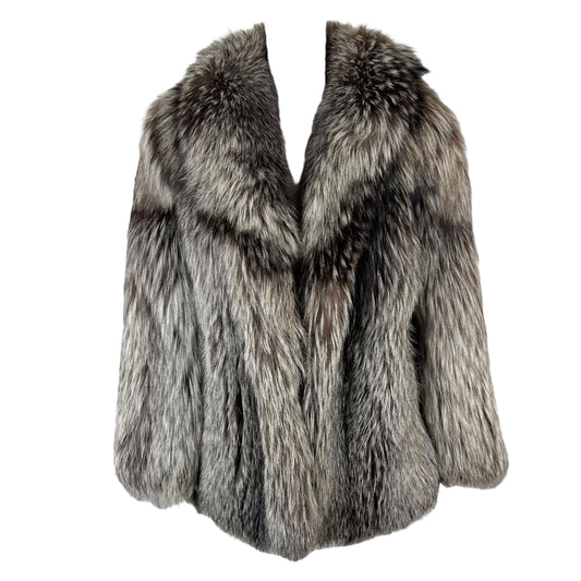 Vintage Silver Fox Fur Coat