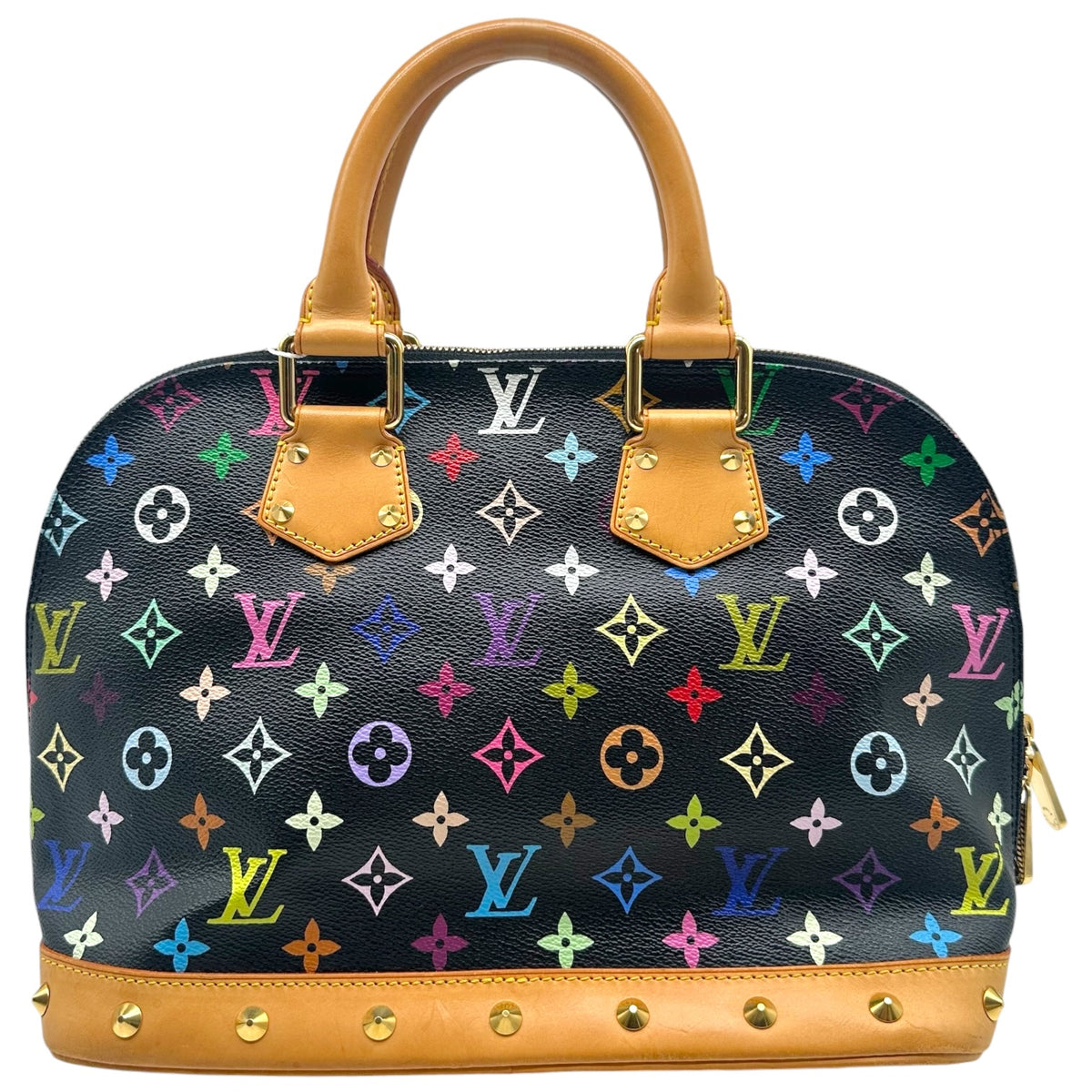 Louis Vuitton Black Multicolor Alma PM Bag