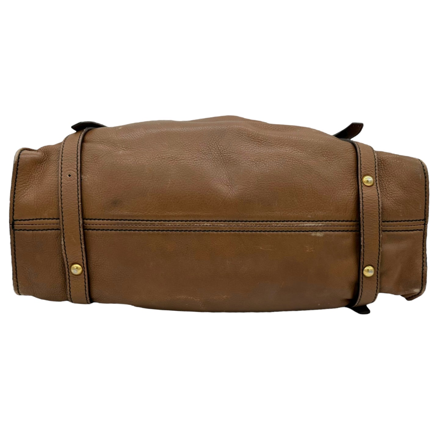 Miu Miu Brown Leather Side Tie Shoulder Bag - Outfit Repeater