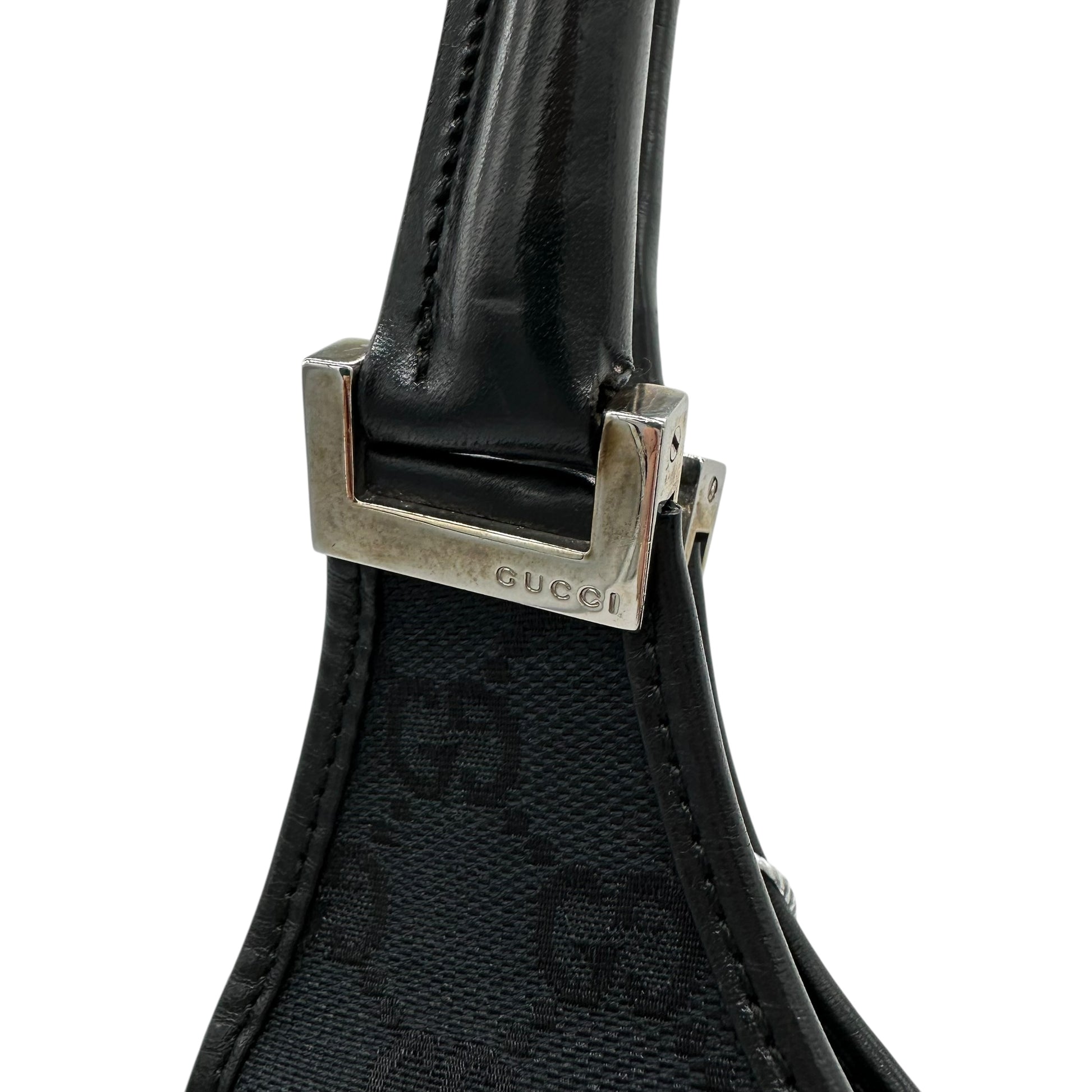 Gucci Black Monogram Canvas Jackie Bag - Outfit Repeater