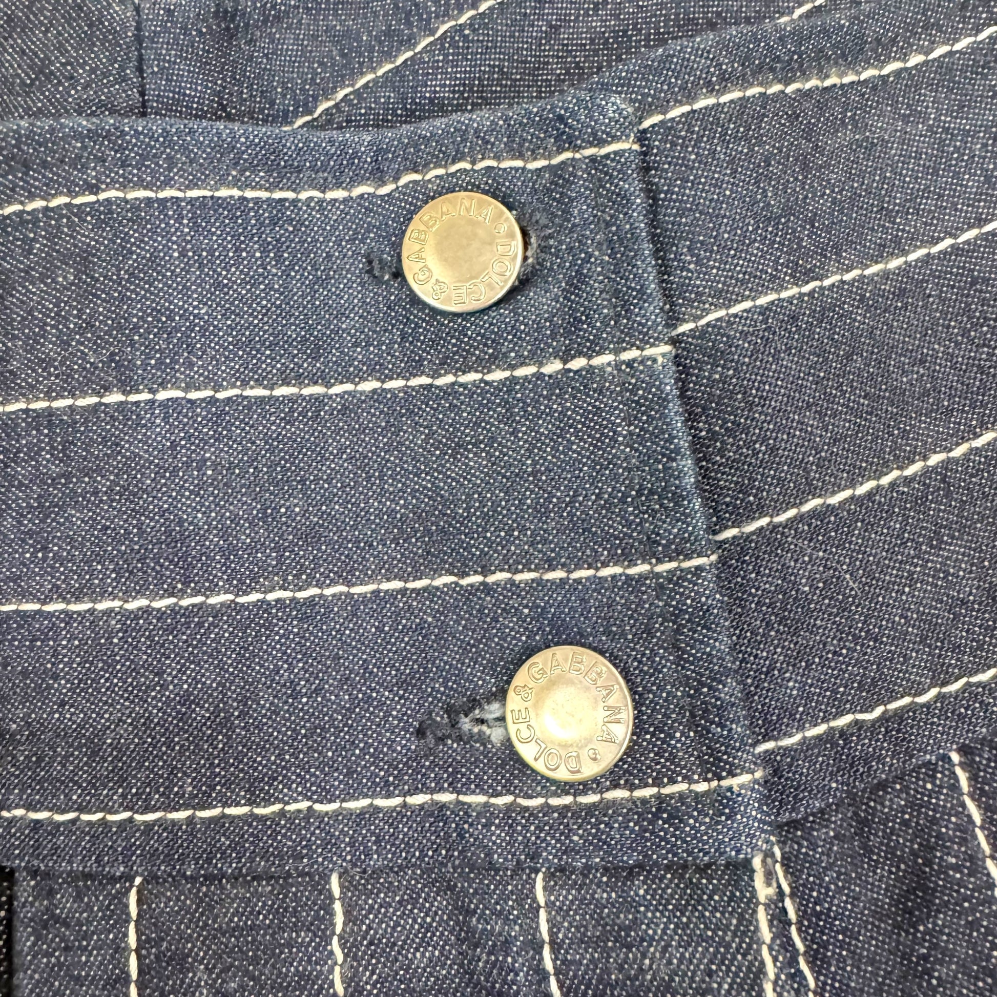 Dolce & Gabbana Ultra Wide Leg Pinstriped Jeans - Outfit Repeater