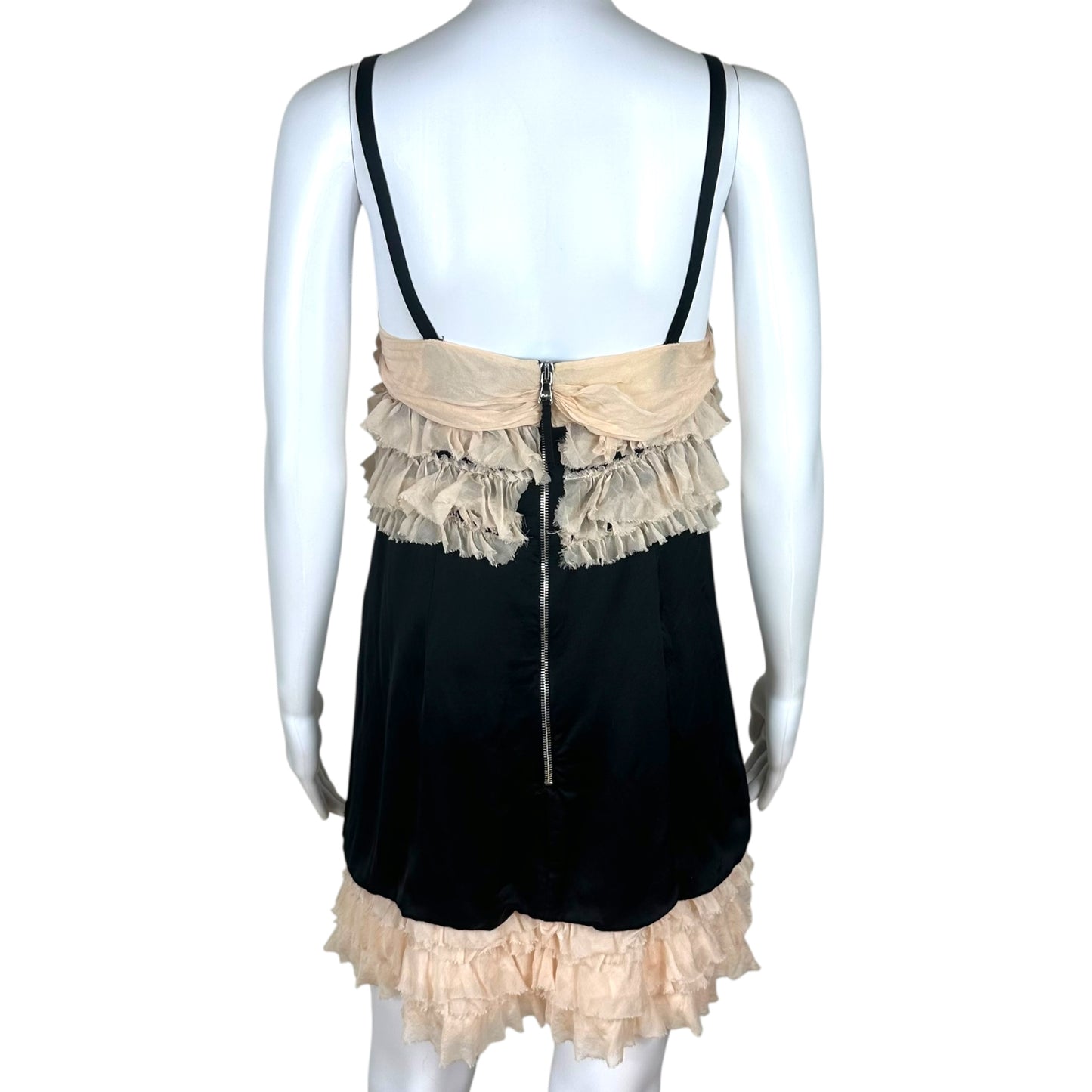 D&G Dolce & Gabbana Silk Ruffle Dress