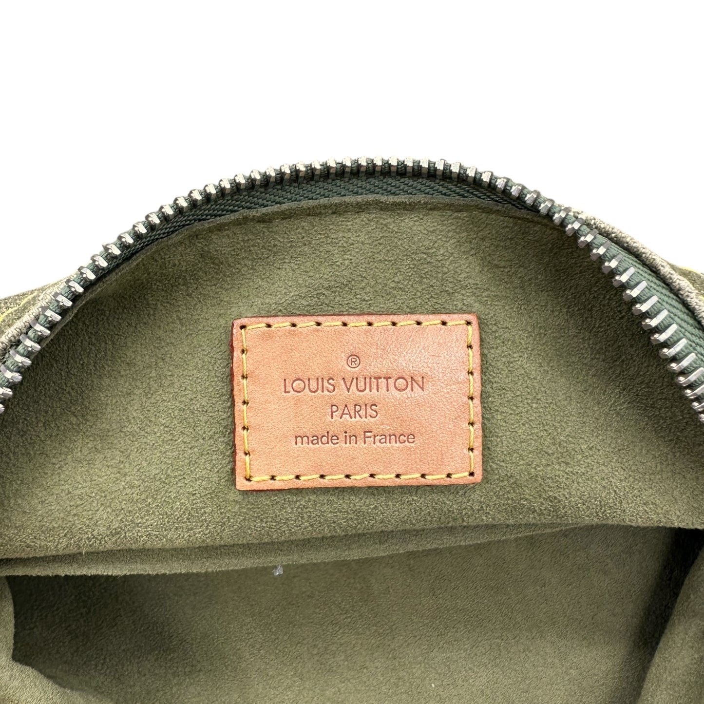 Louis Vuitton Green Denim Baggy PM Shoulder Bag RARE