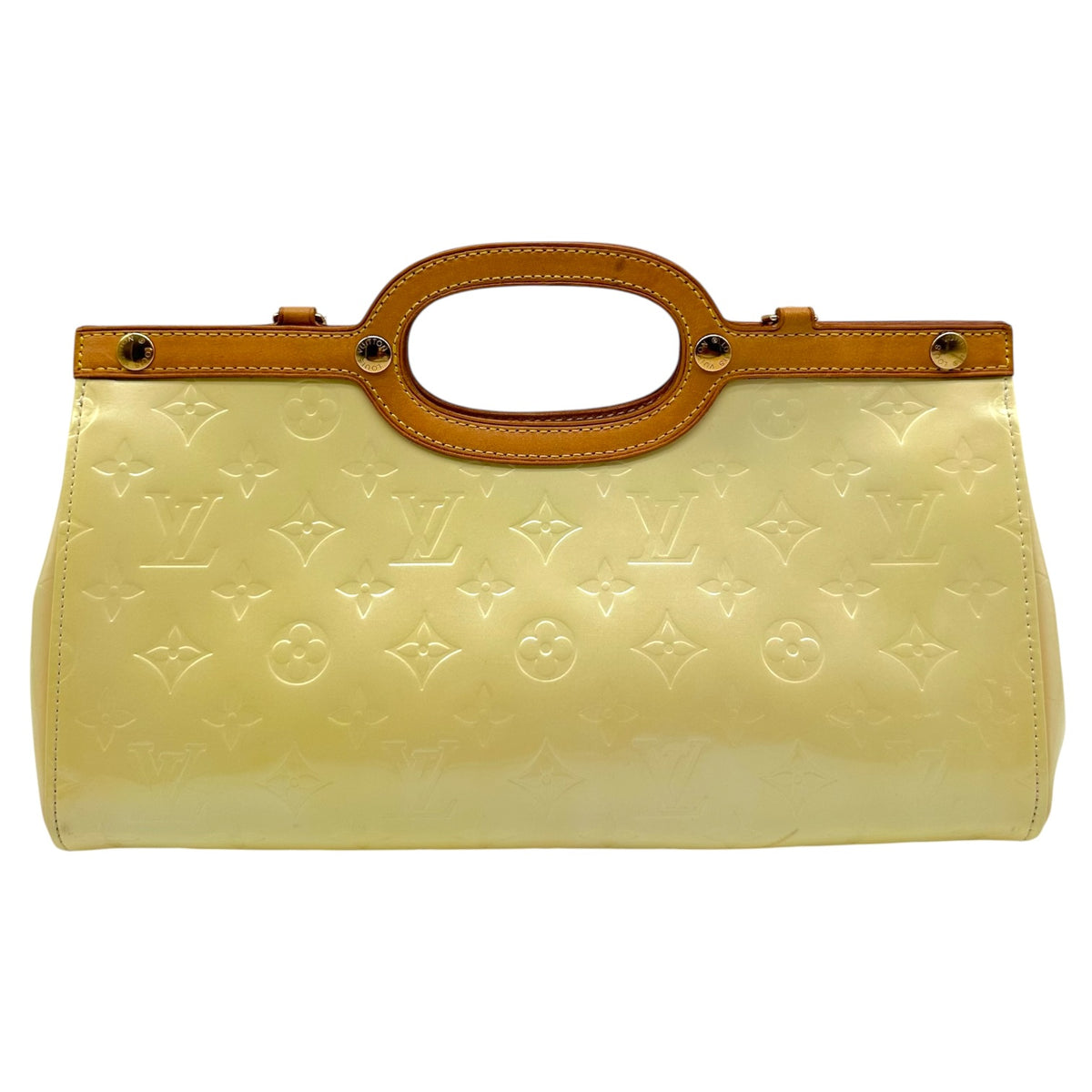 Louis Vuitton Vernis Monogram 2-Way Bag Butter Yellow