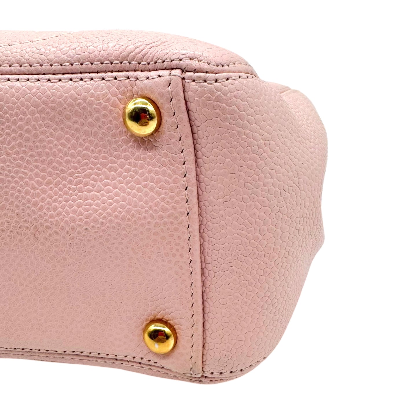 Chanel Pink Caviar Leather Triple CC Logo Mini Bag 2004-05 - Outfit Repeater