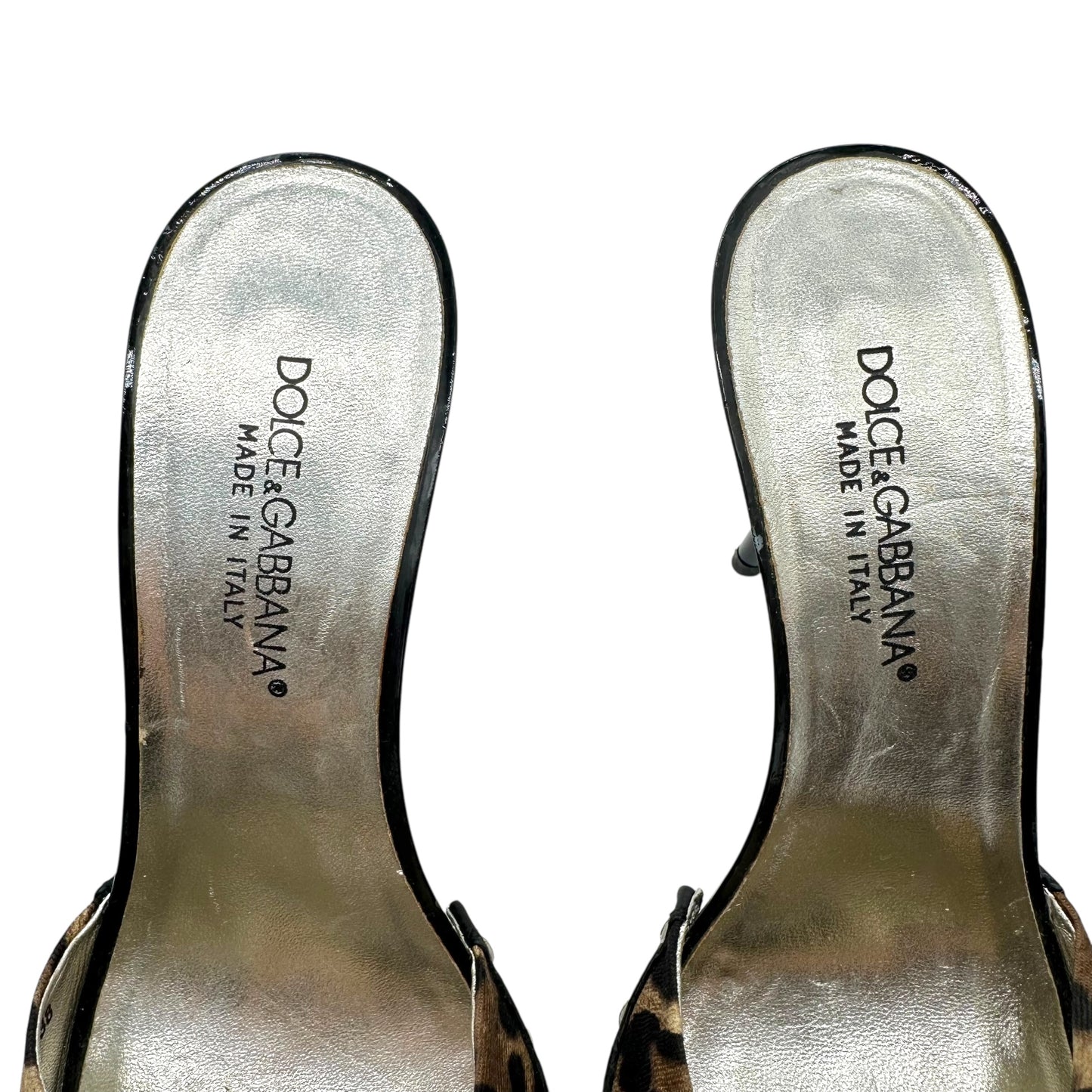 Dolce & Gabbana Leopard Print Mule Heels