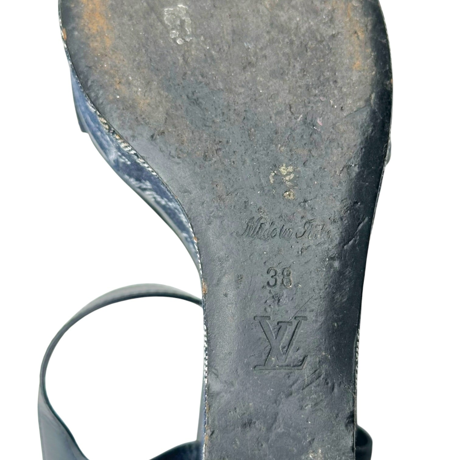Louis Vuitton Denim Monogram Platform Wedge Sandals