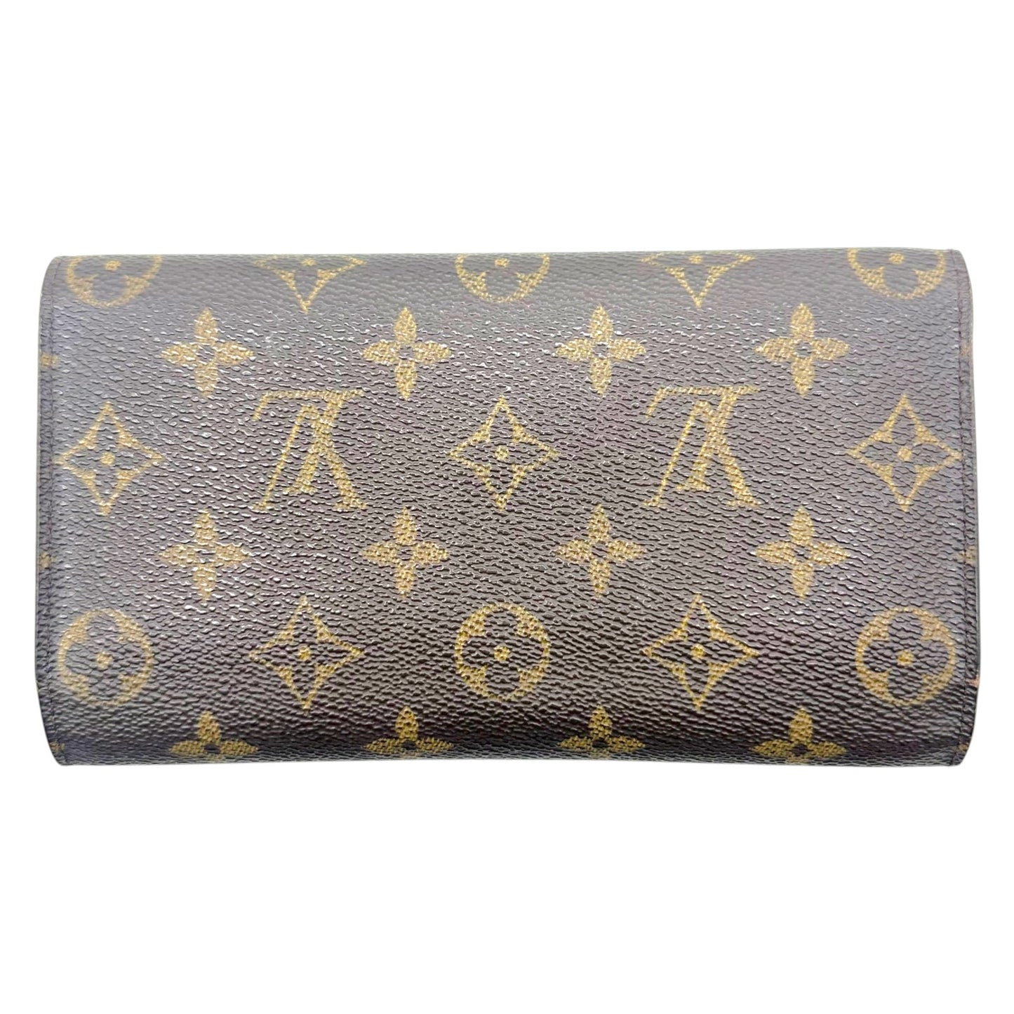 Louis Vuitton Long Snap Wallet Brown Monogram Canvas