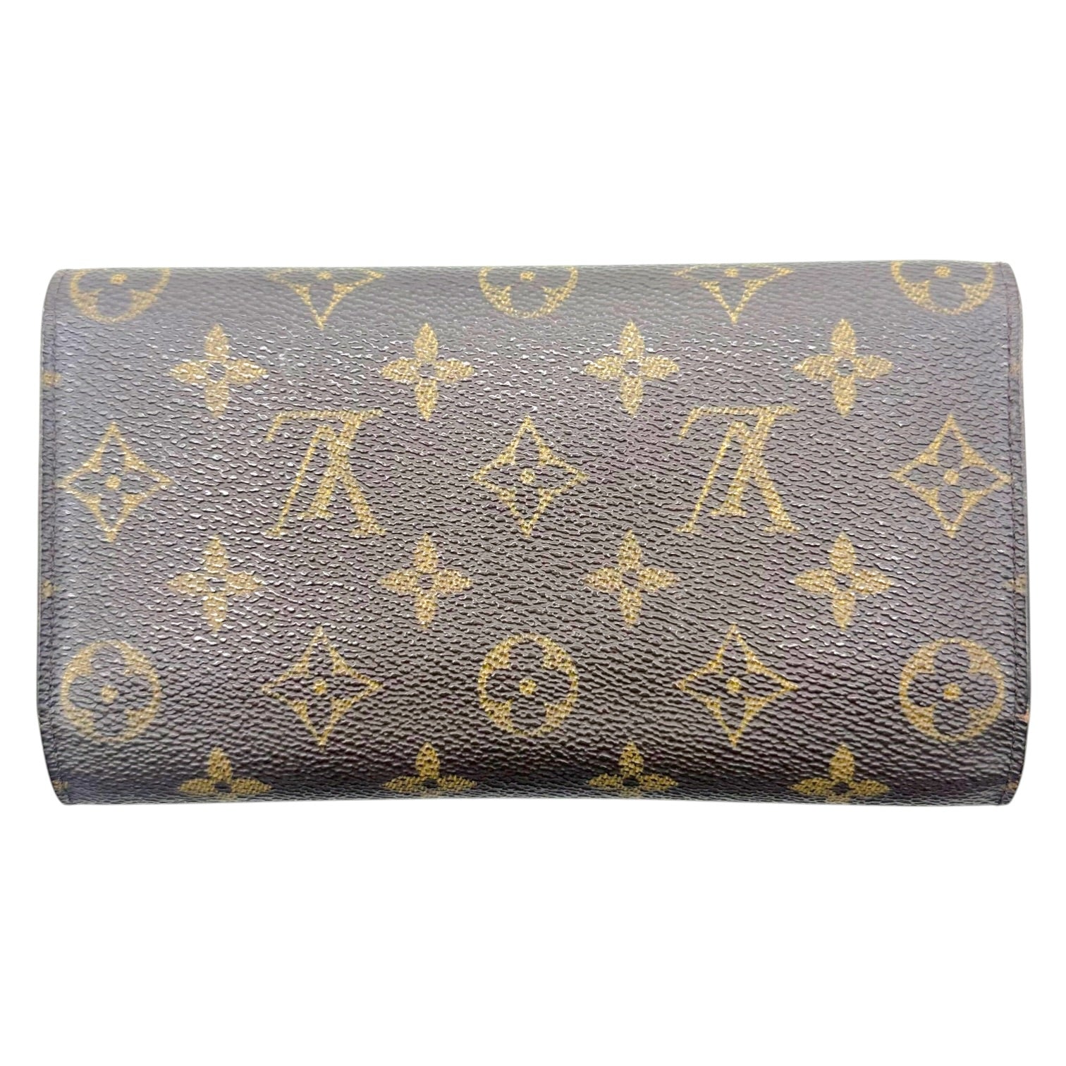 Louis Vuitton Long Snap Wallet Brown Monogram Canvas