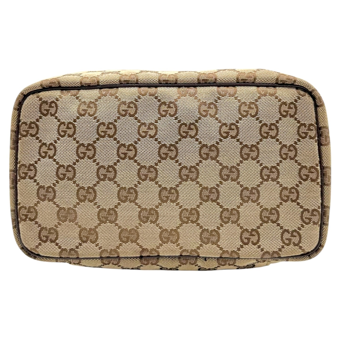 Gucci Tan Monogram Vanity Bag