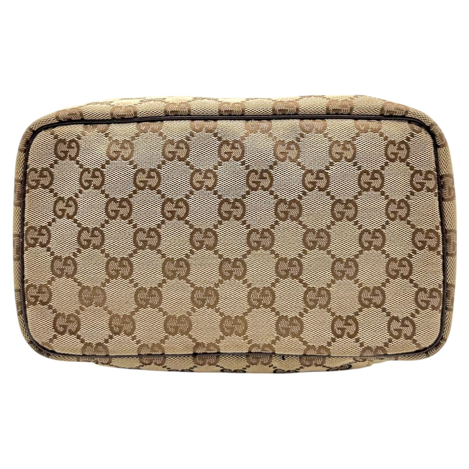 Gucci Tan Monogram Vanity Bag