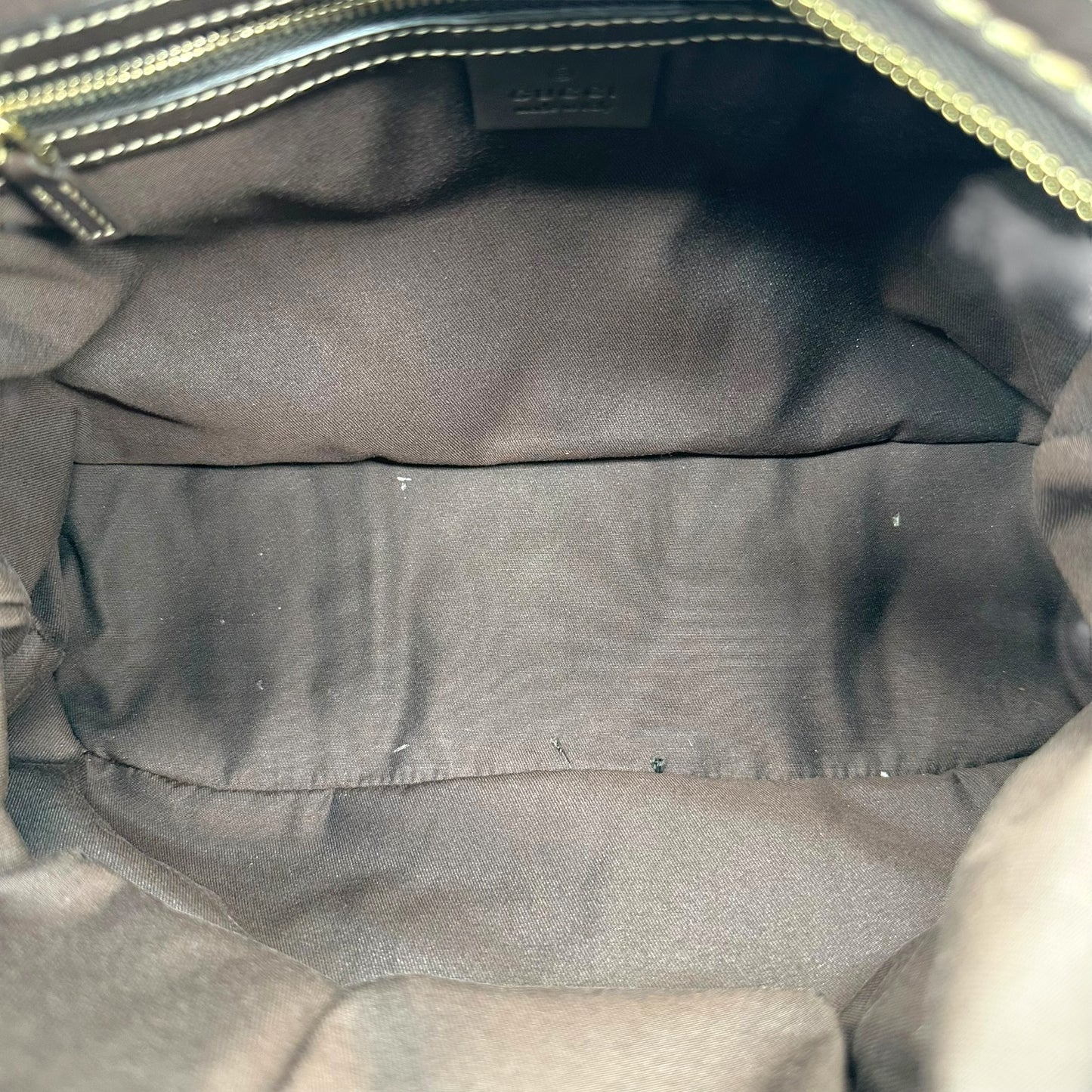 Gucci Coated Monogram Canvas Mini Hobo Bag