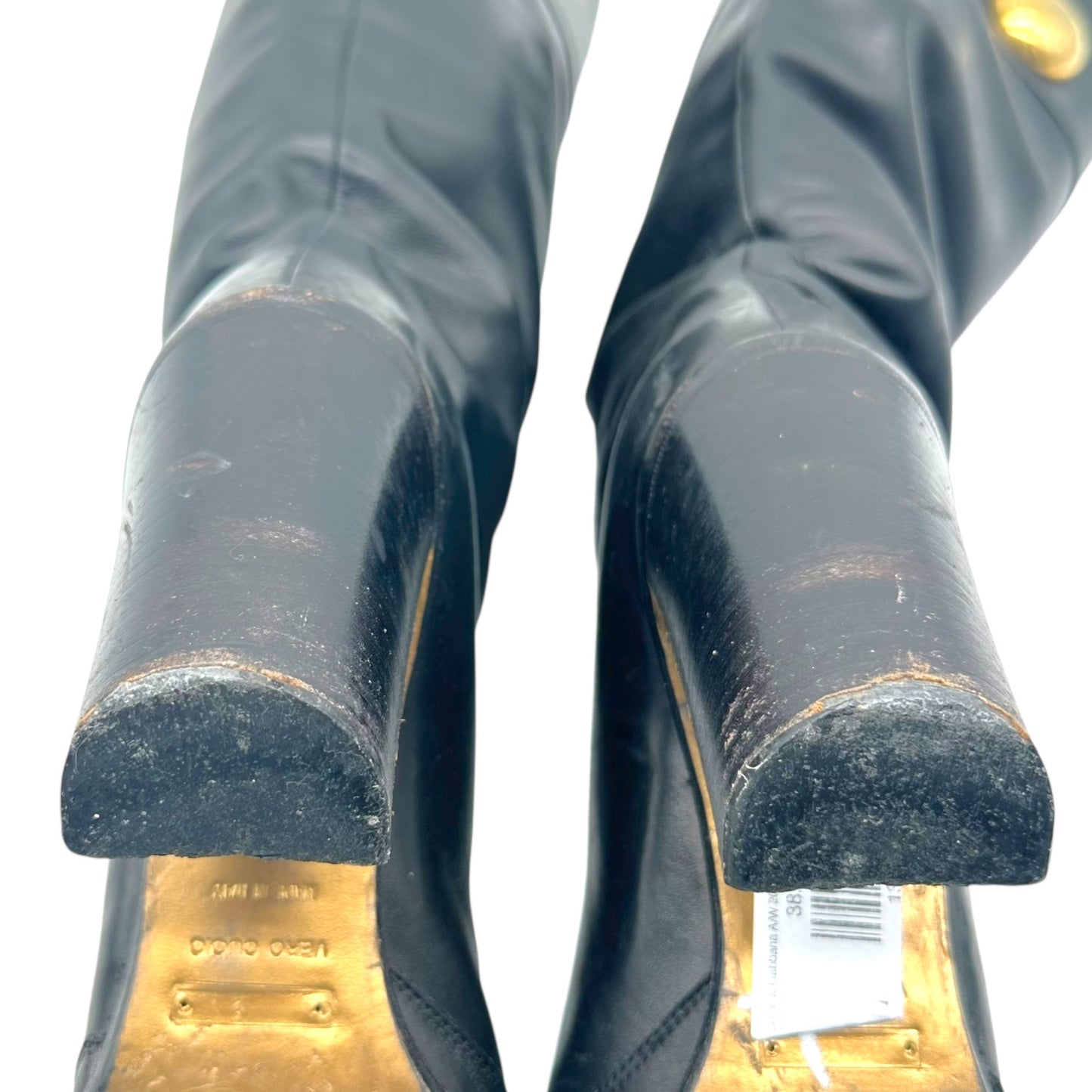 Dolce & Gabbana A/W 2006 Black Leather Heeled 'Western' Boots - Outfit Repeater