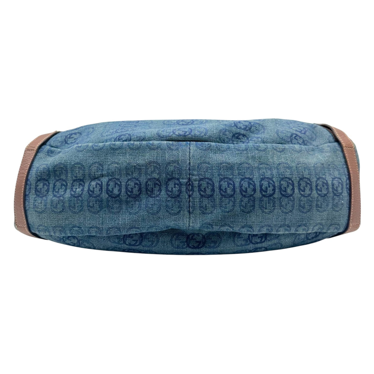 Gucci Denim Monogram Medium Hobo Bag