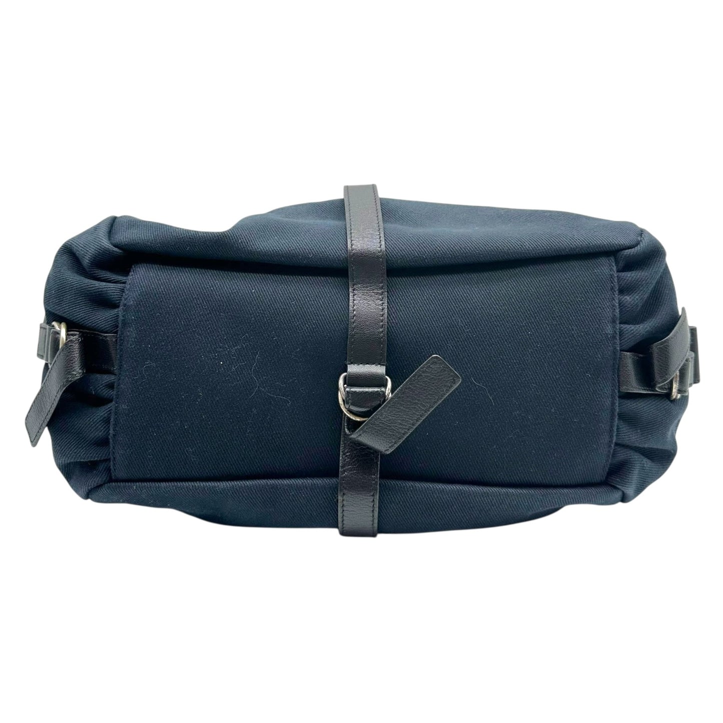 Yves Saint Laurent Rive Gauche by Tom Ford Black Studded Slouchy Shoulder Bag