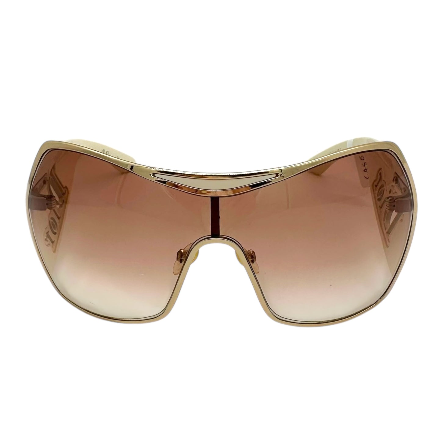 Christian Dior Gaucho White Shield Sunglasses - Outfit Repeater