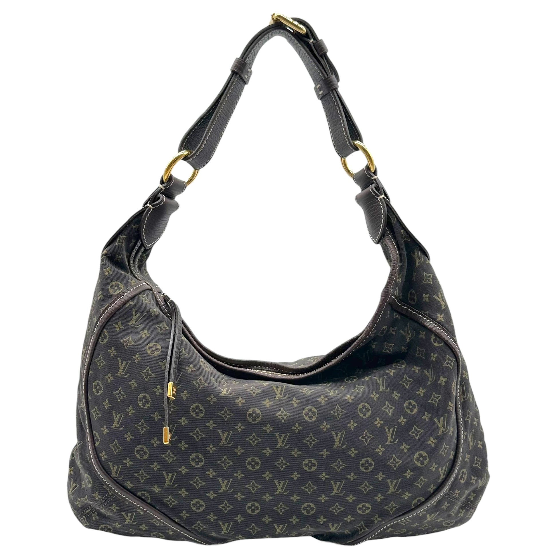 Louis Vuitton Shoulder Bag Brown Lin Monogram Manon MM