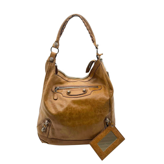 Balenciaga Tan Leather Day City Hobo Bag