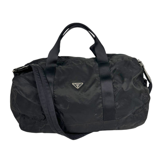 Prada Black Nylon Barrel 2-Way Duffle Bag - Outfit Repeater