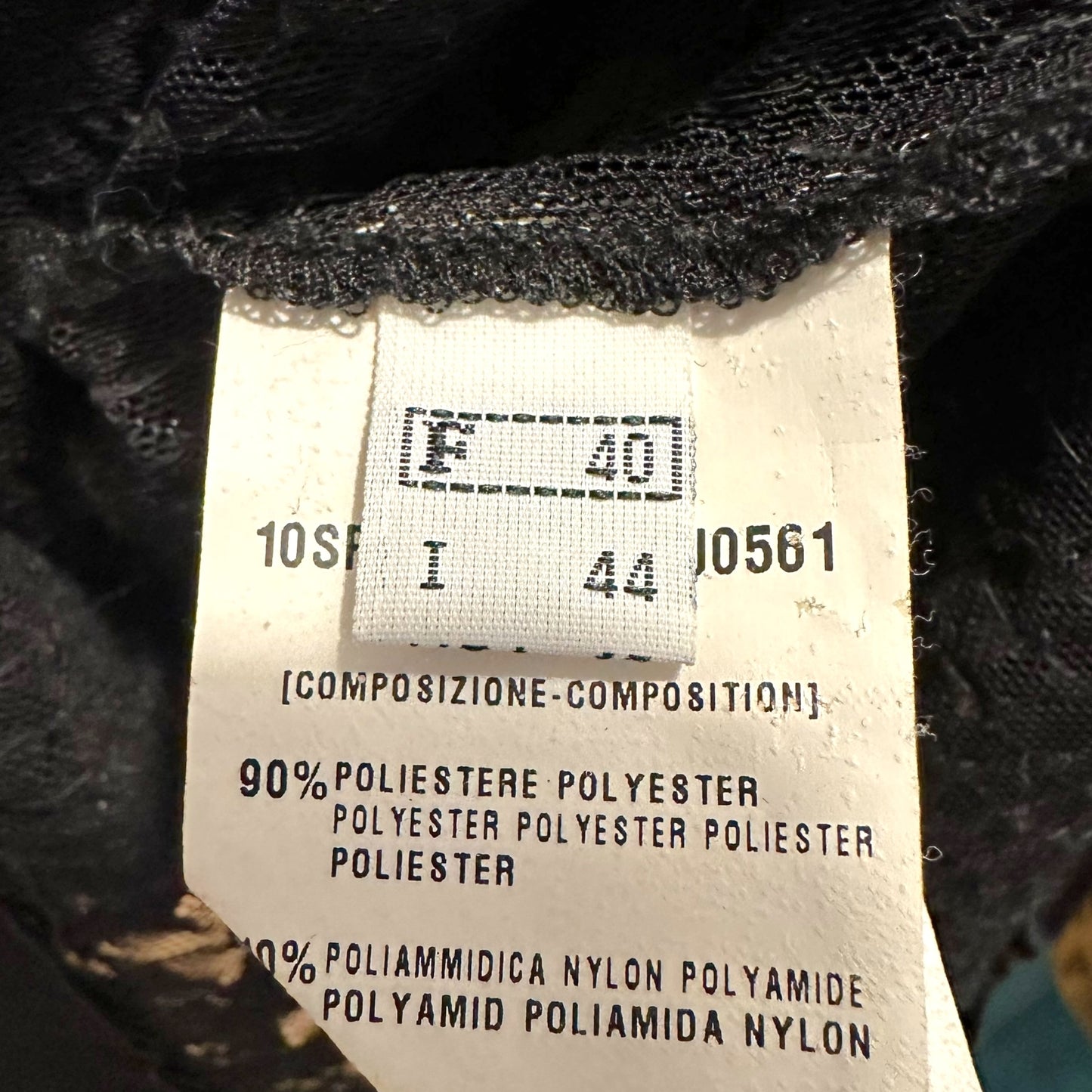 Plein Sud Black Sequin Semi Sheer Tank Top