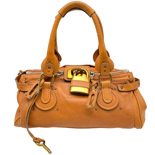 Chloe Camel Brown & Gold Paddington Shoulder Bag