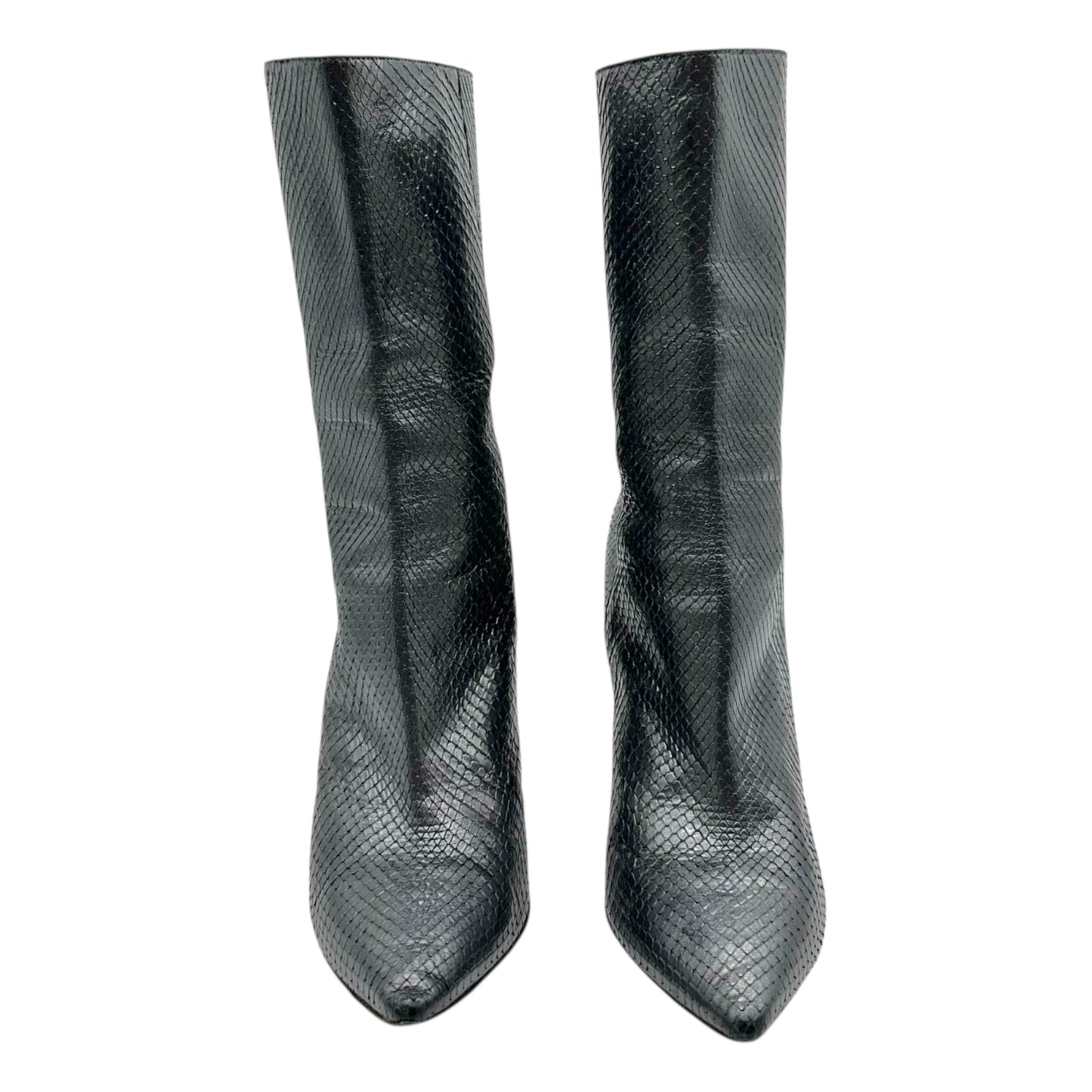 Jimmy Choo Metallic Snakeskin Pointed Toe Boots