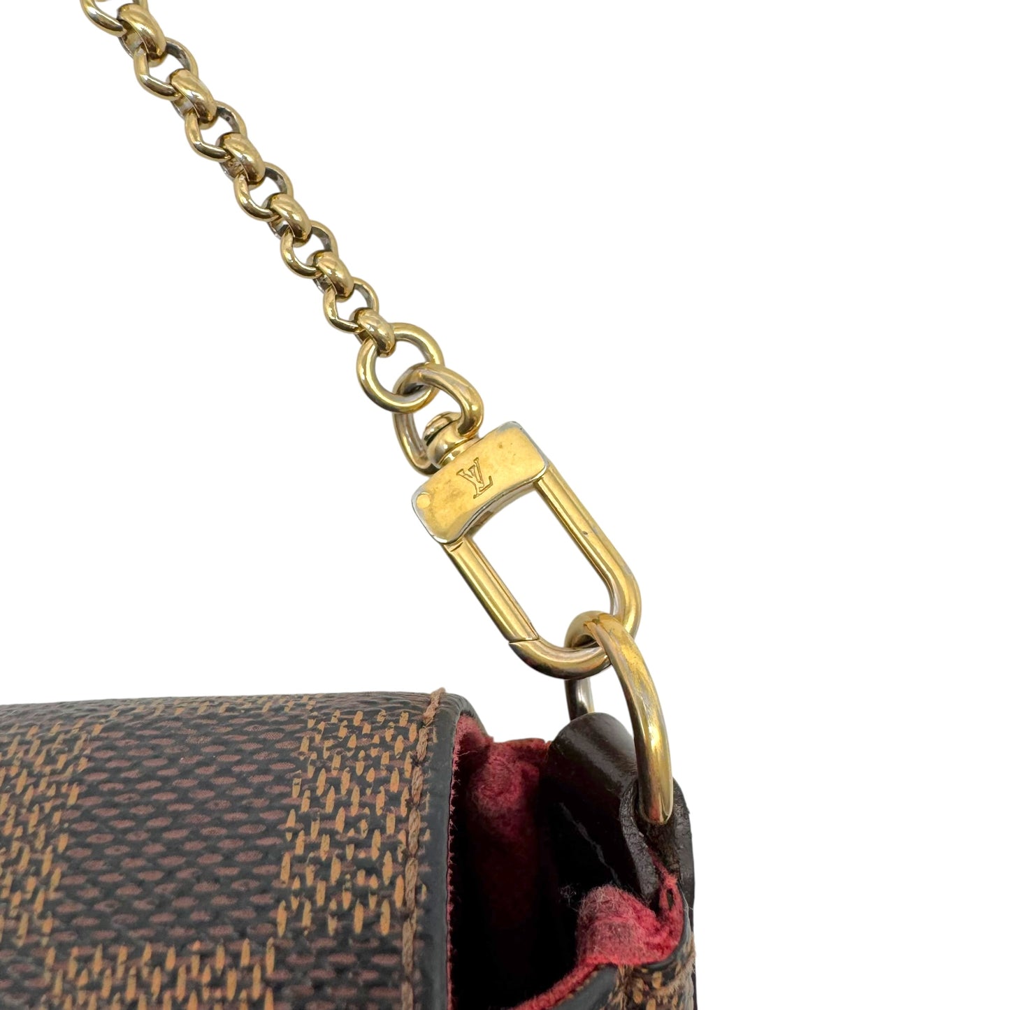 Louis Vuitton Damier Ebene Favorite MM Chain Strap Shoulder Bag