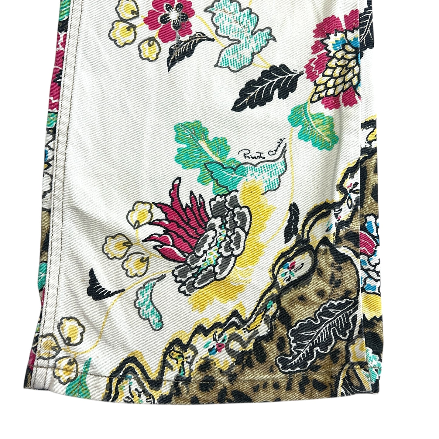 Roberto Cavalli Chinoiserie Floral & Leopard Print Jeans RARE - Outfit Repeater