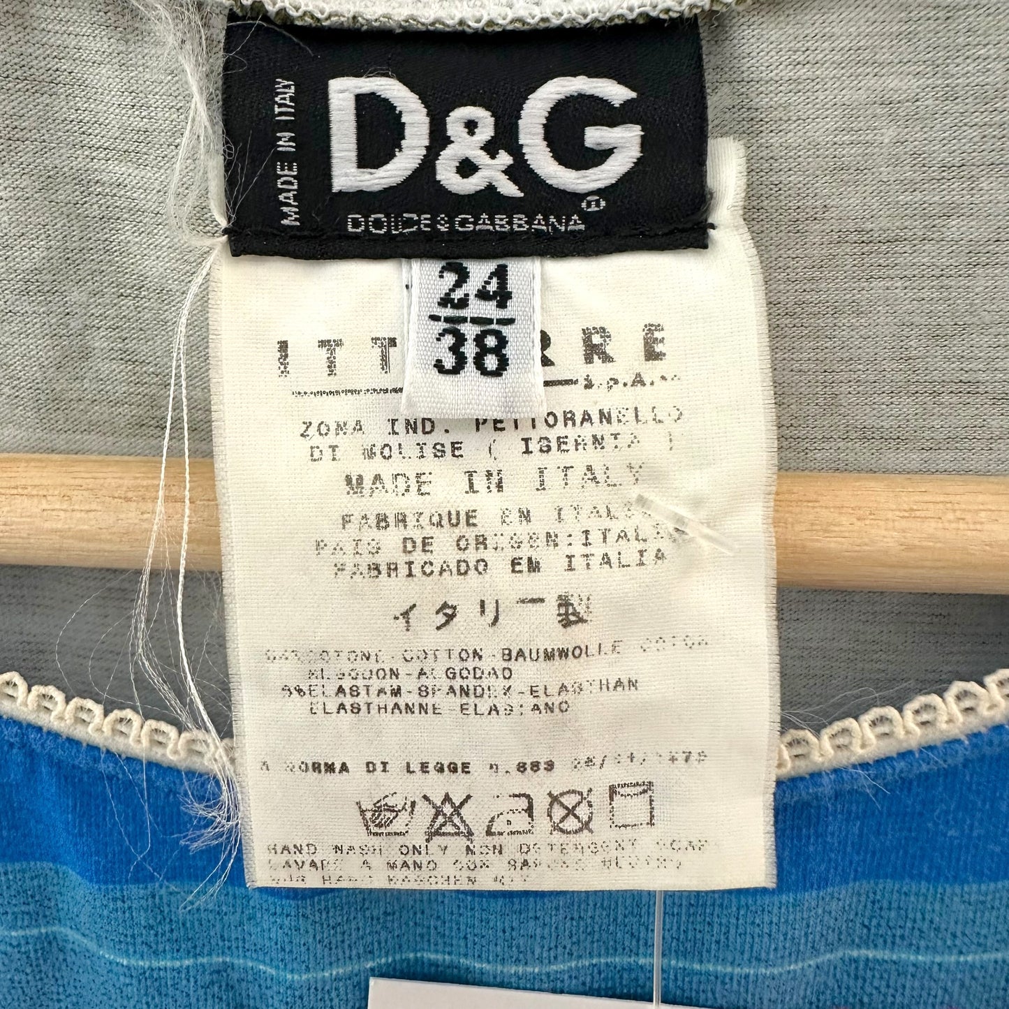 D&G Dolce & Gabbana S/S 2002 Seychelles Bedazzled Postcard Graphic T-Shirt