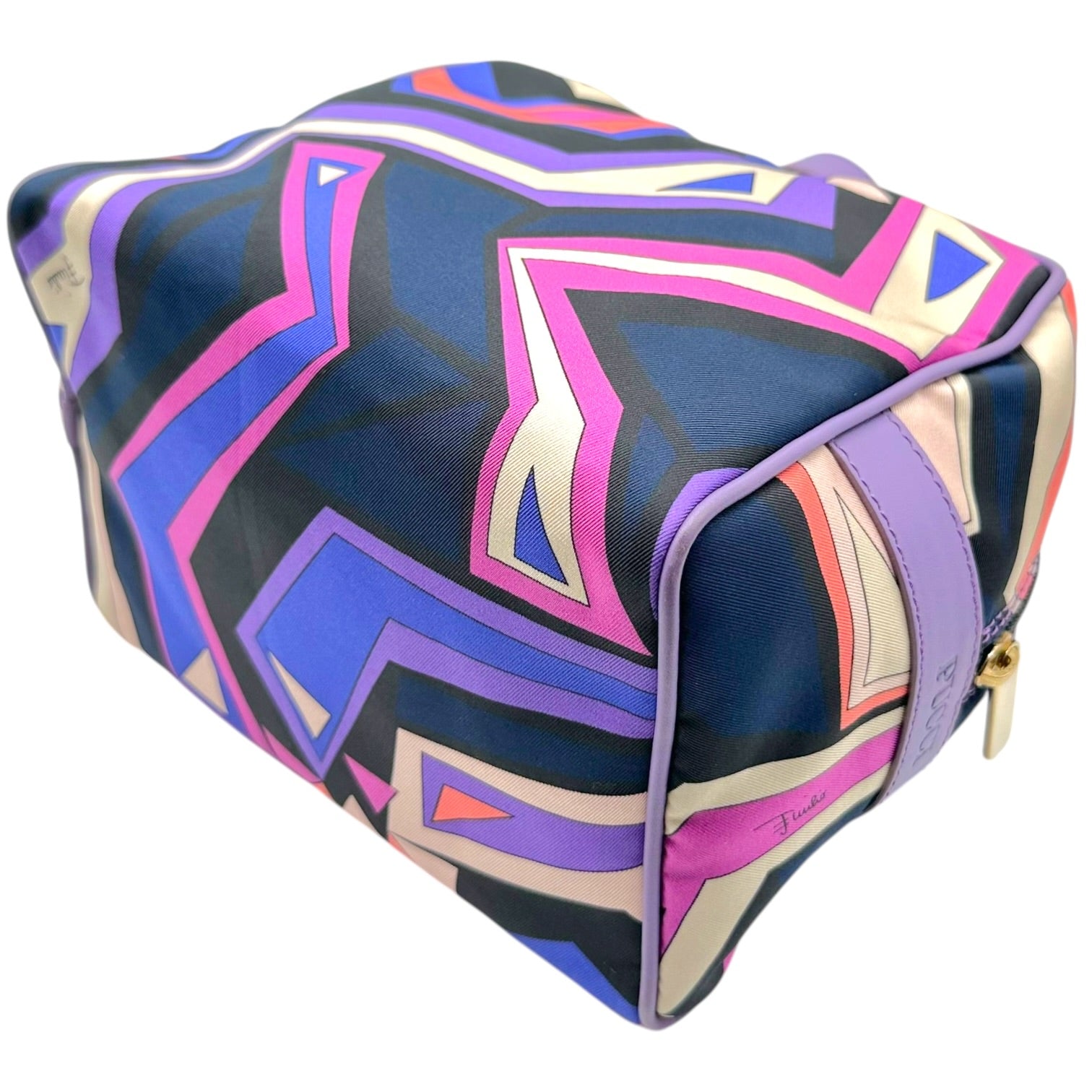 Emilio Pucci Mini Silk Pochette Bag Pink Purple Print