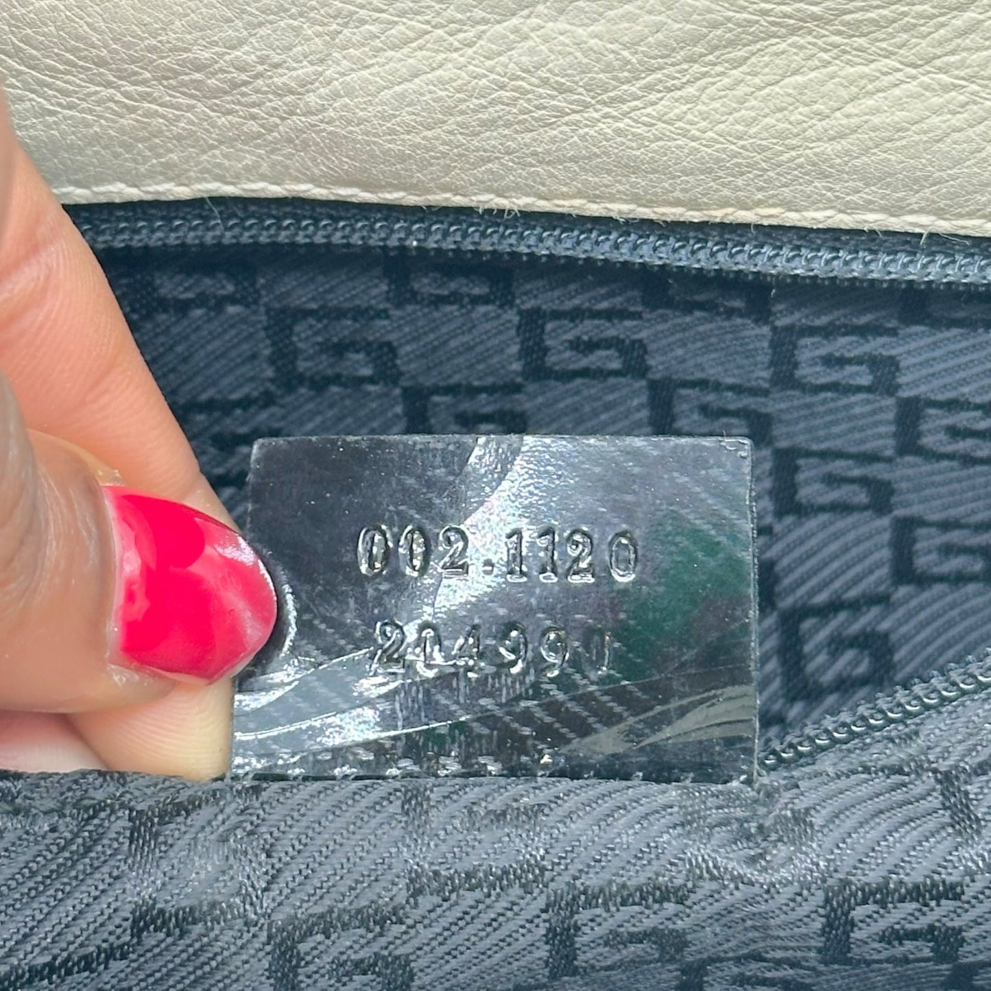 Gucci Black & Ivory Patent Leather Jackie Bag