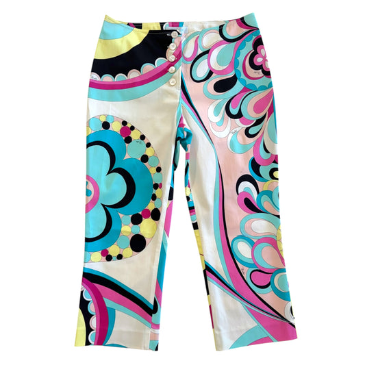 Emilio Pucci Multicolor Printed Capri Pants