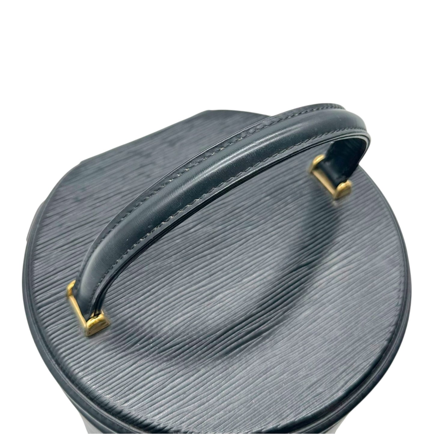 Louis Vuitton Black Epi Leather Top Handle Vanity Bag
