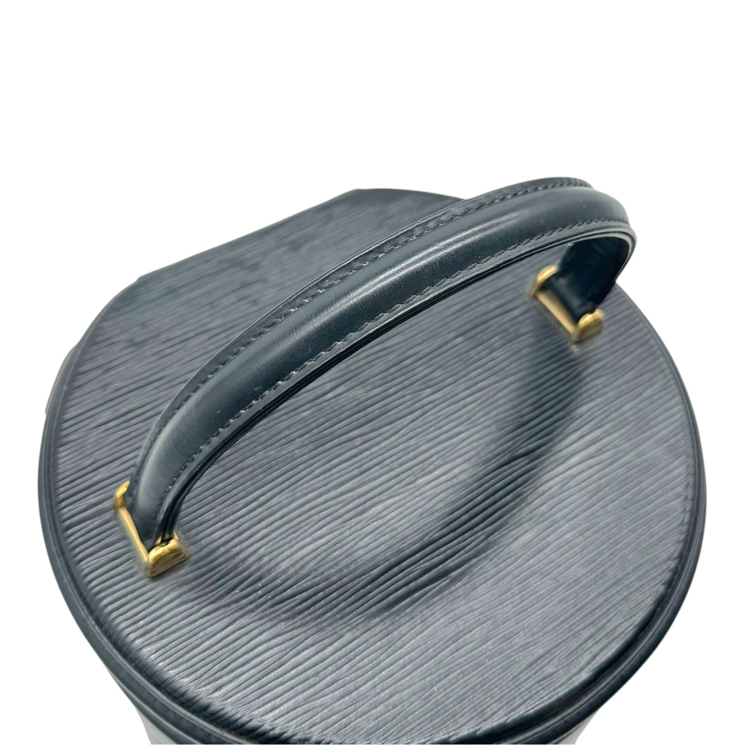 Louis Vuitton Black Epi Leather Top Handle Vanity Bag