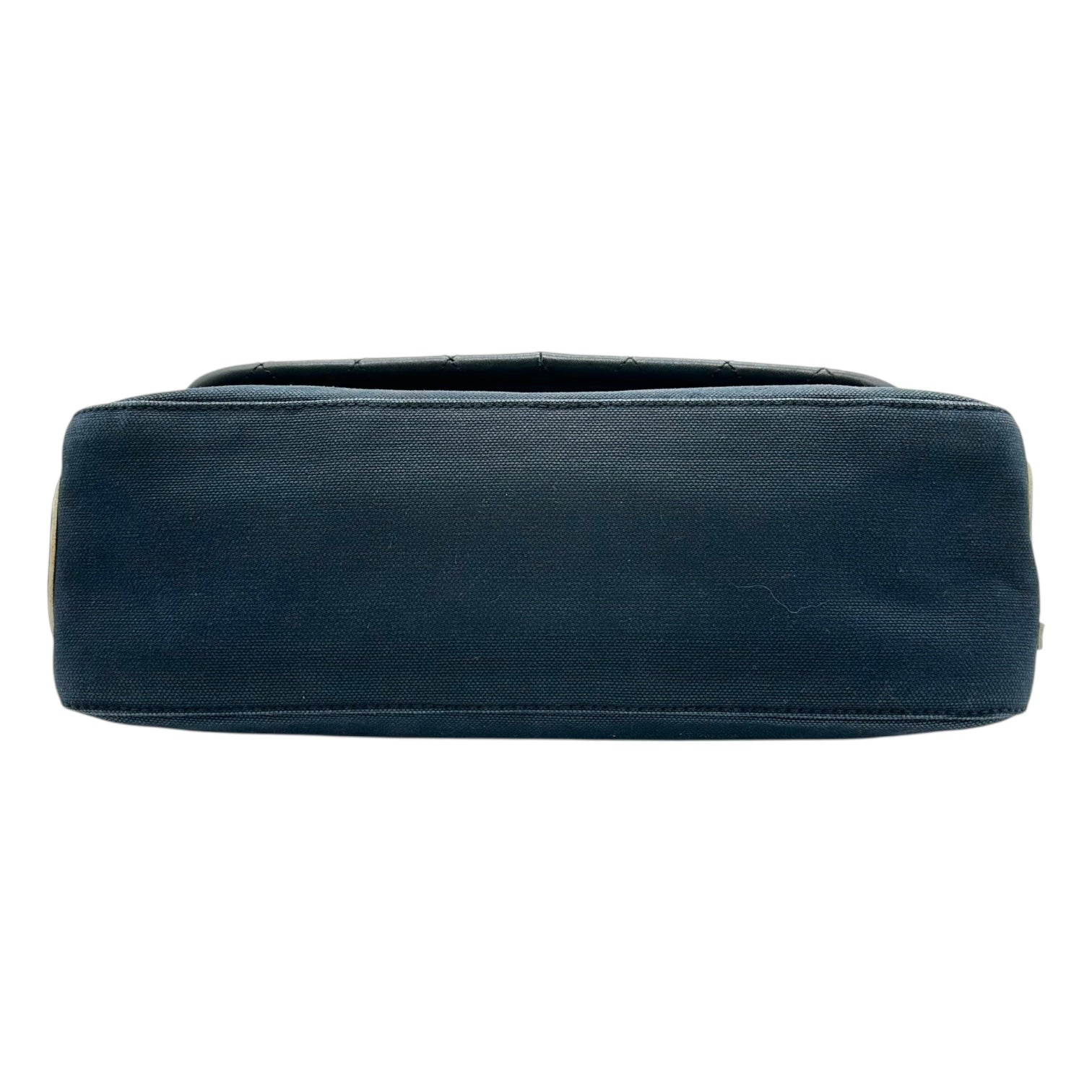 Chanel Sport Navy & Ivory Canvas Mini Flap Bag - Outfit Repeater