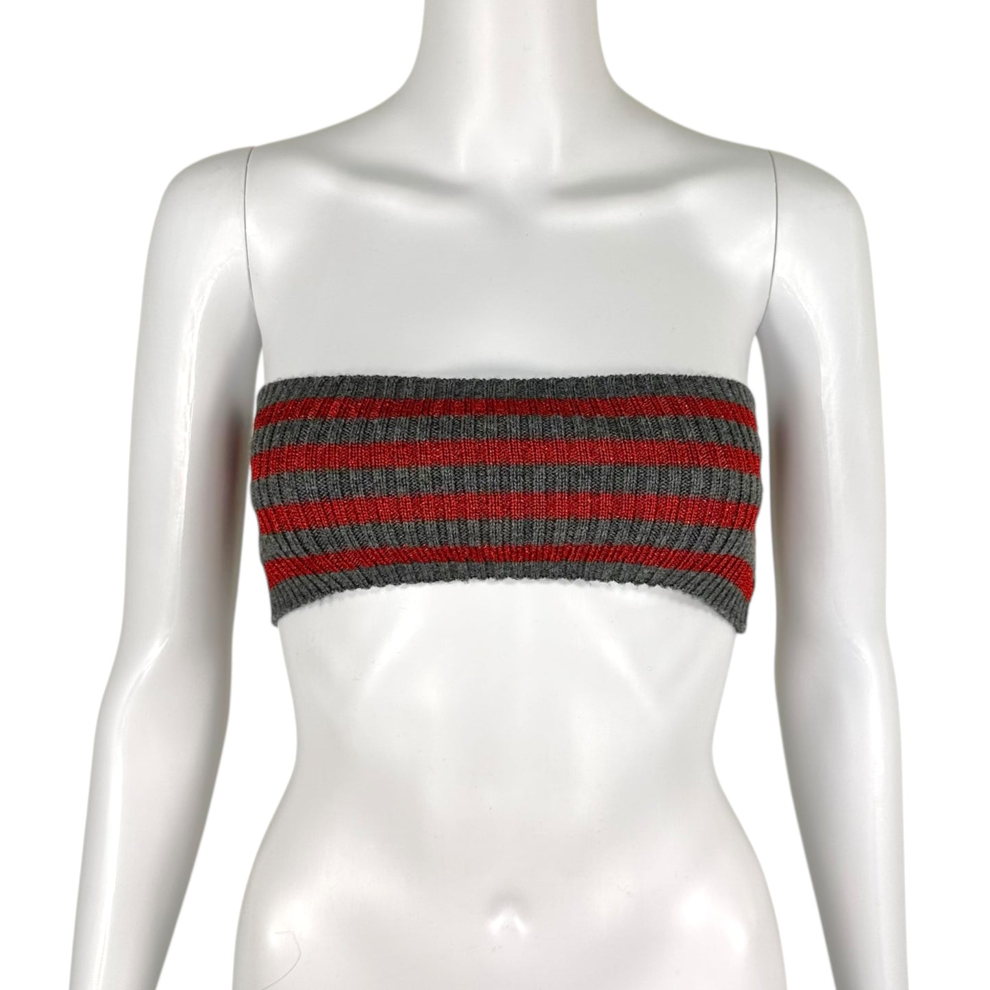 D&G Striped Knit Bandeau Top