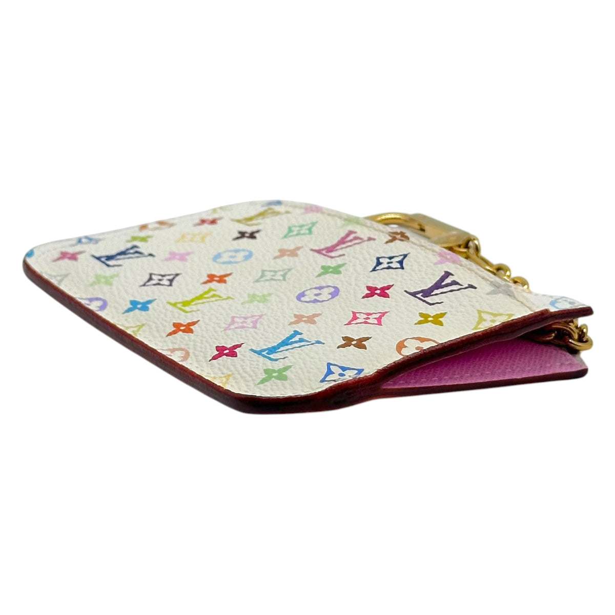 Louis Vuitton White Murakami Multicolor Monogram Zippered Card Holder