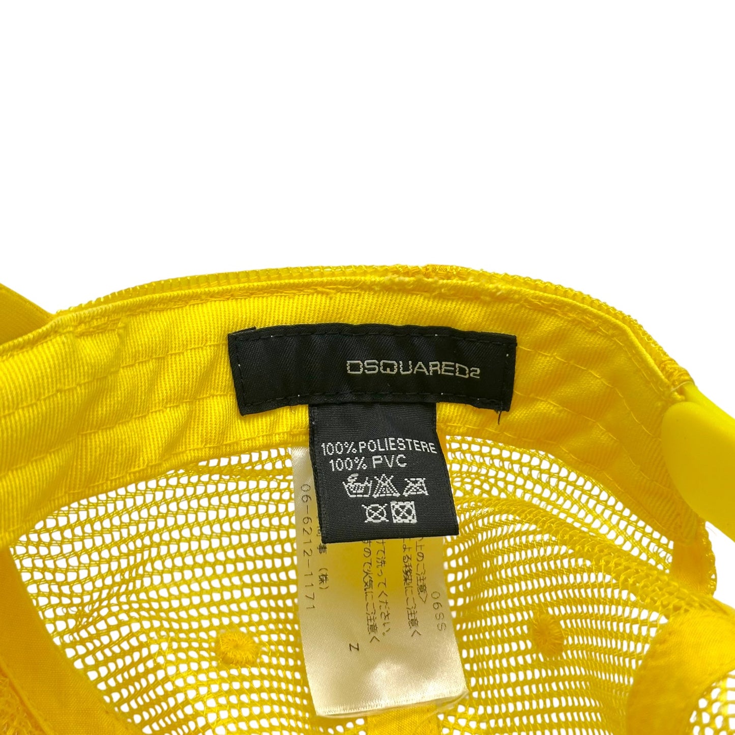 Dsquared2 Yellow Cock-Age Chicken Graphic Trucker Hat