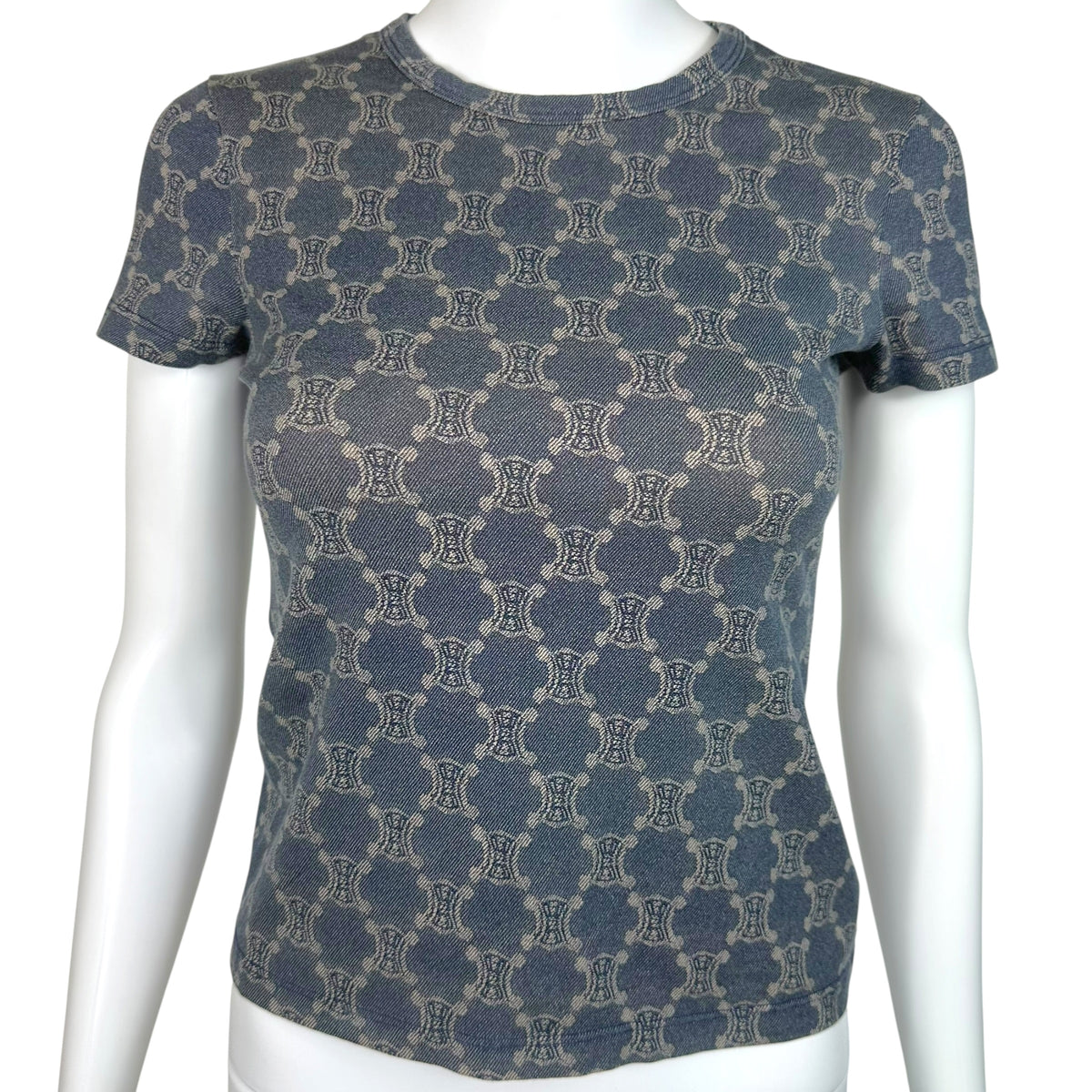 Celine Denim Monogram T-Shirt