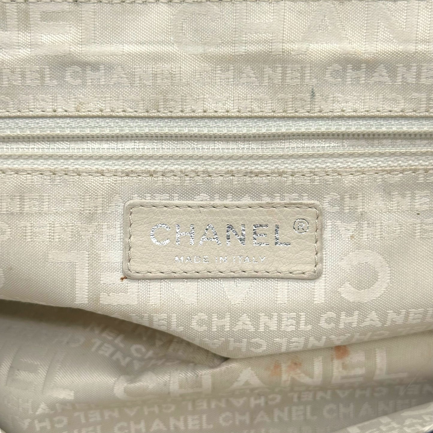 Chanel Sport Navy & Ivory Canvas Mini Flap Bag - Outfit Repeater