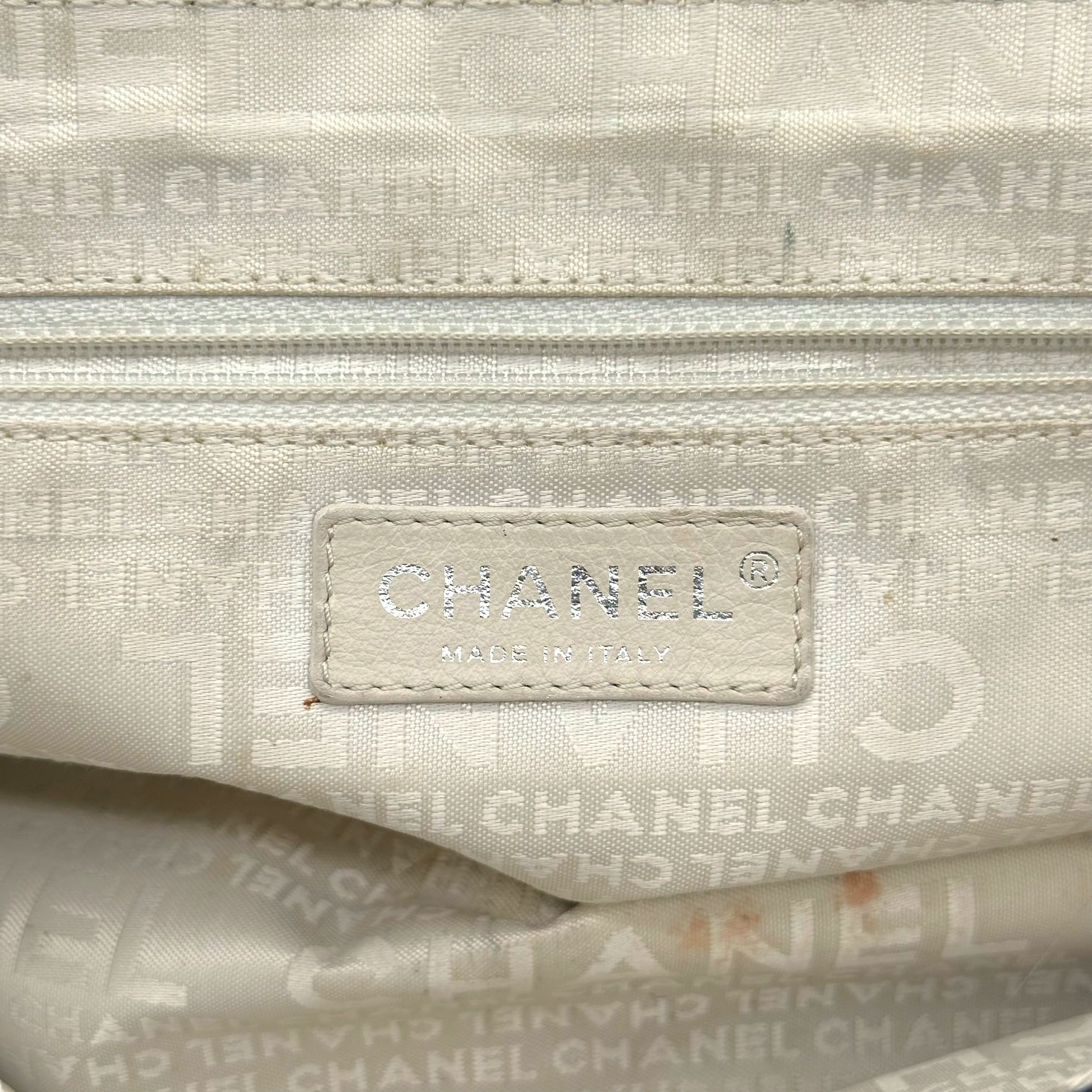 Chanel Sport Navy & Ivory Canvas Mini Flap Bag - Outfit Repeater