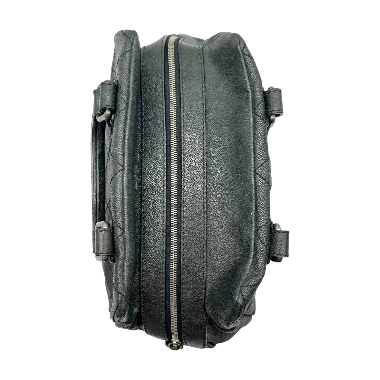 Chanel Black Caviar Matelasse Bowler Bag 2005-06