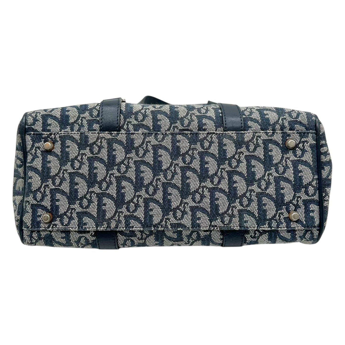 Christian Dior Navy Blue Trotter Monogram Shoulder Bag