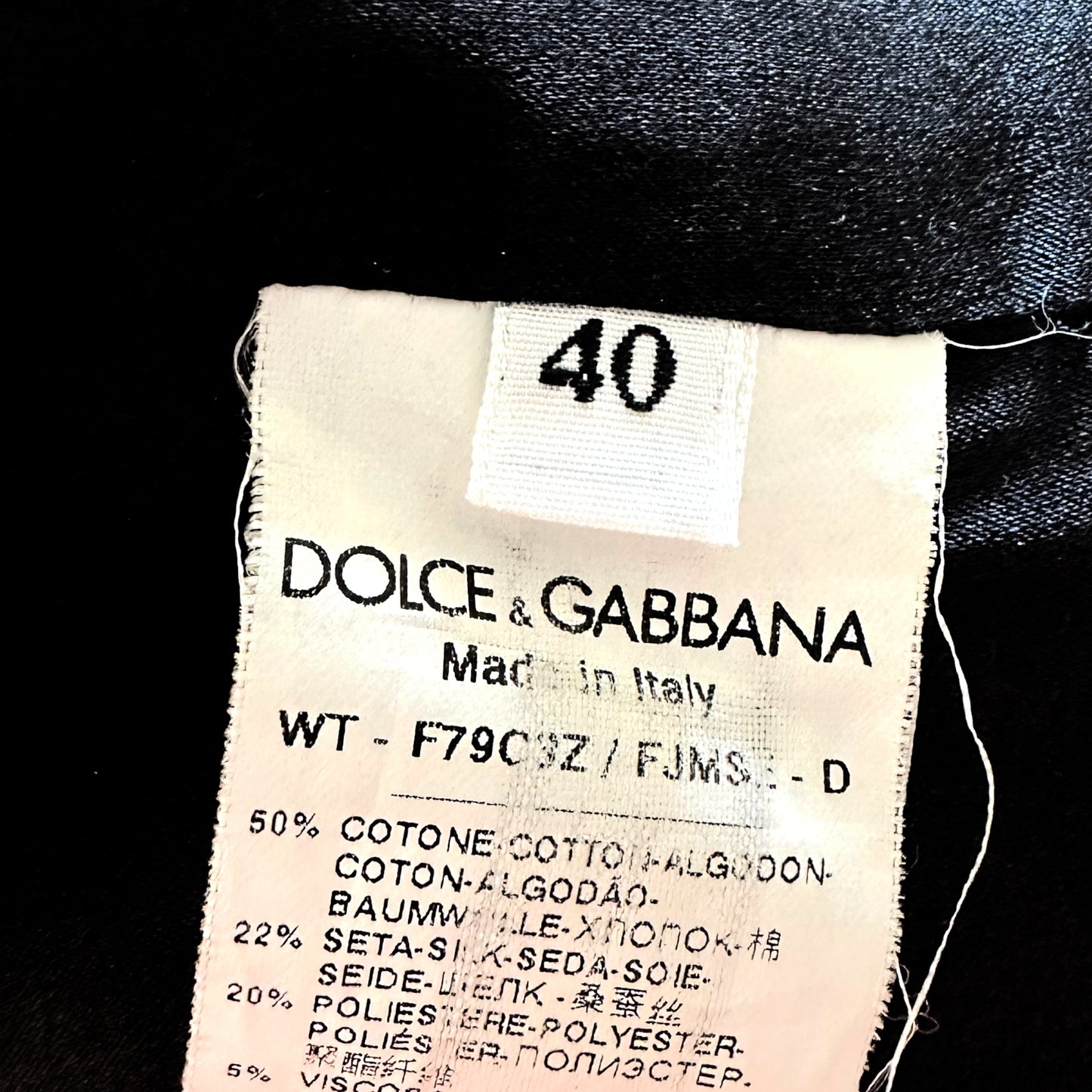 Dolce & Gabbana Black & White Floral Cropped Vest Top
