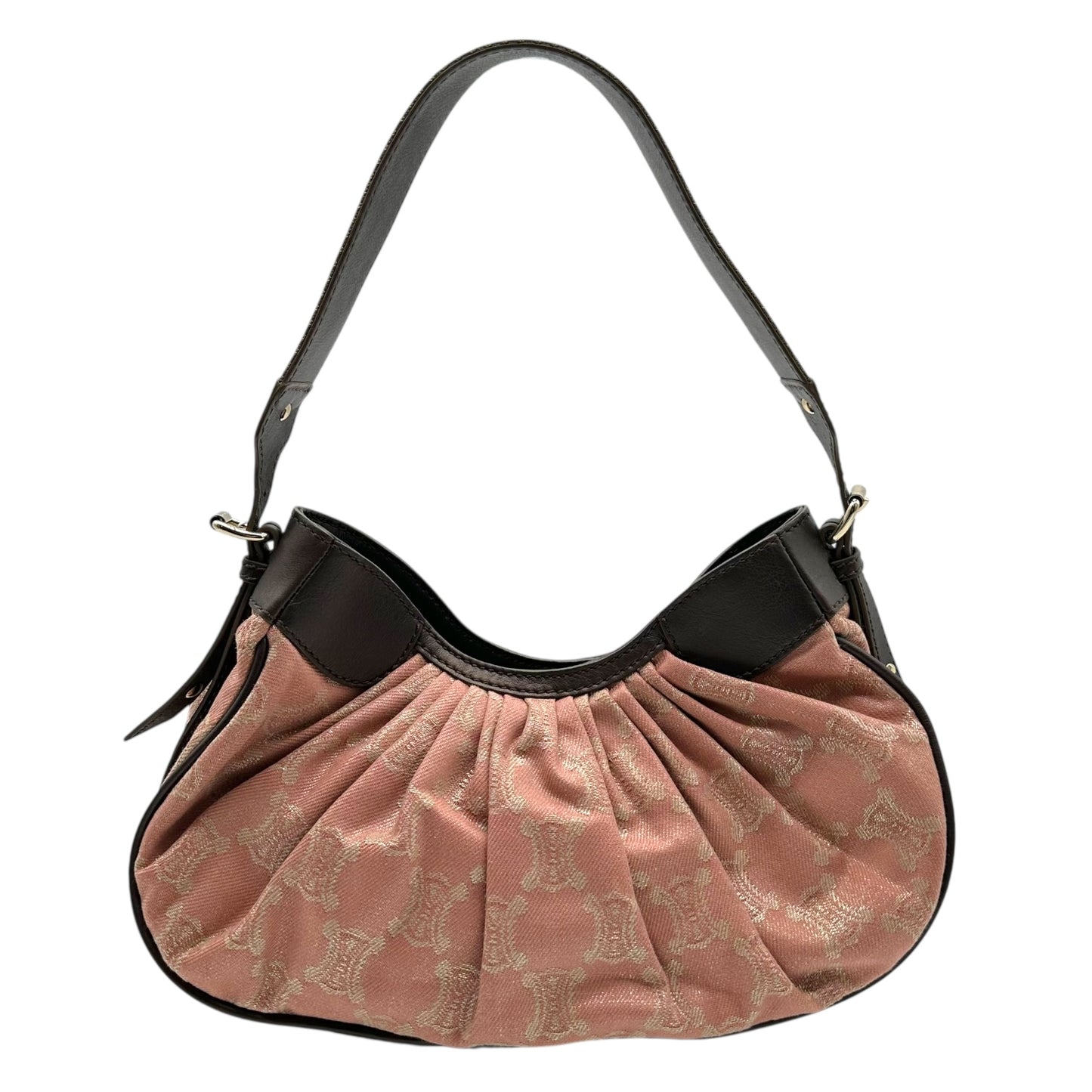 Celine Light Pink Triomphe Monogram Shoulder Bag - Outfit Repeater