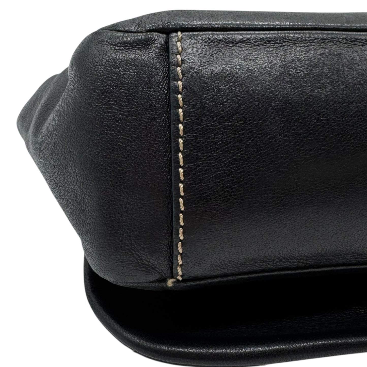 Chanel Black Lambskin Wild Stitch Quilted Shoulder Bag 2003-2004 - Outfit Repeater